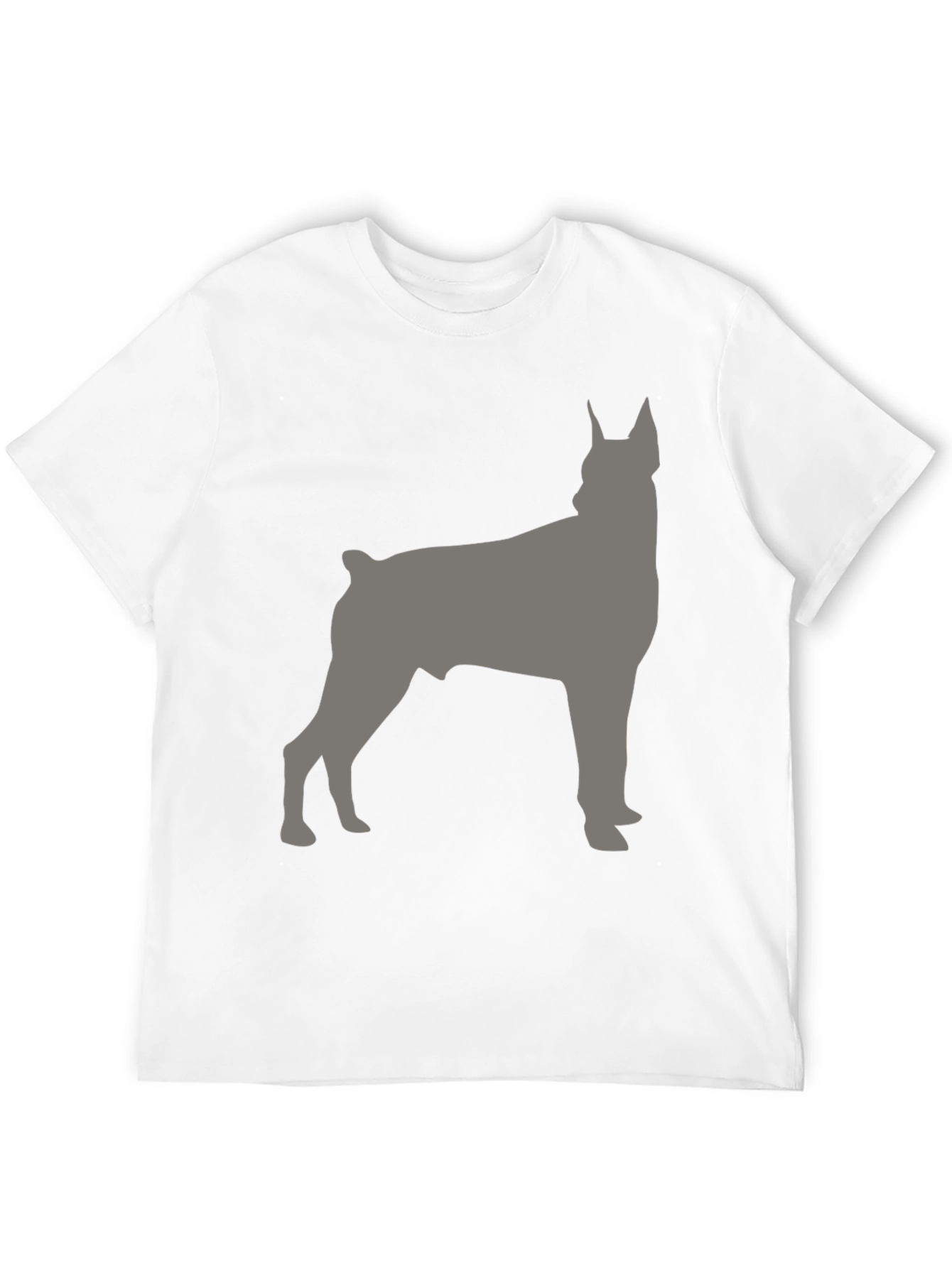 Dog Breed Silhouette Graphic Tee - Mens Black T-Shirt