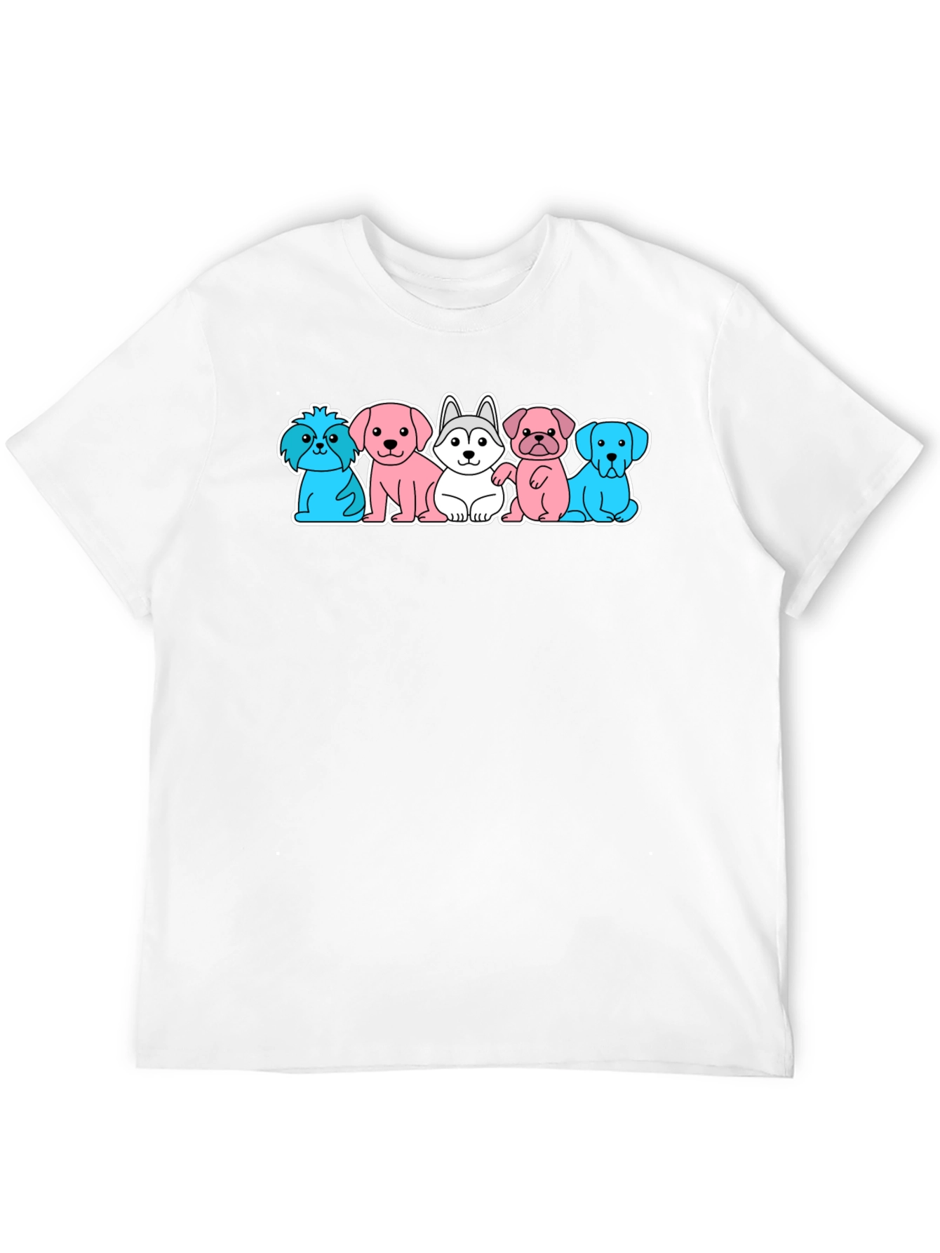 Cute Dog Breed Cartoon T-Shirt