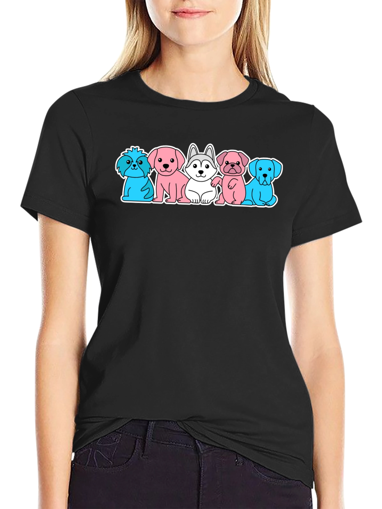 Cute Dog Breed Cartoon T-Shirt
