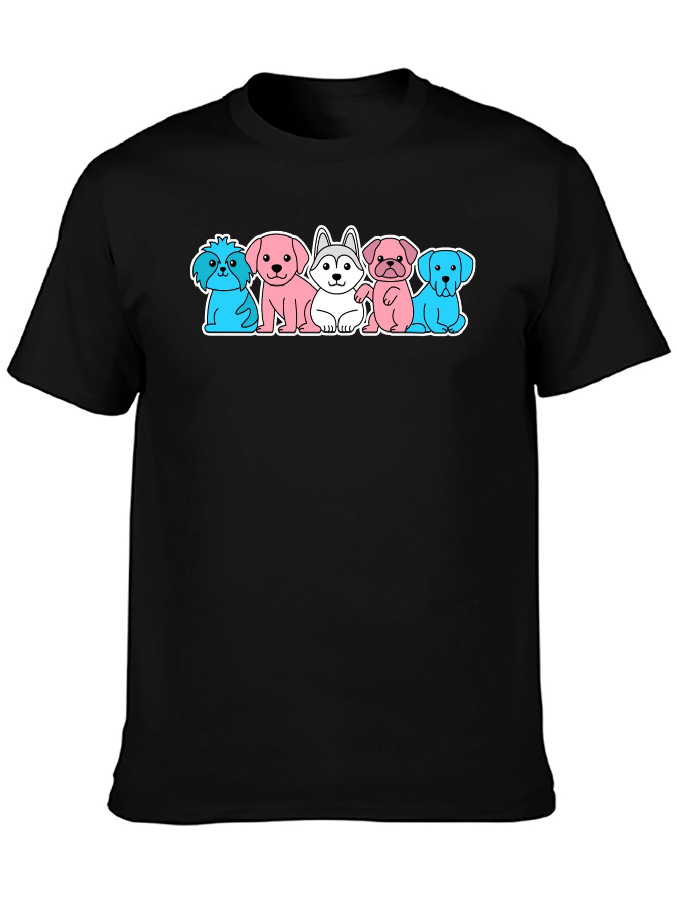 Cute Dog Breed Cartoon T-Shirt