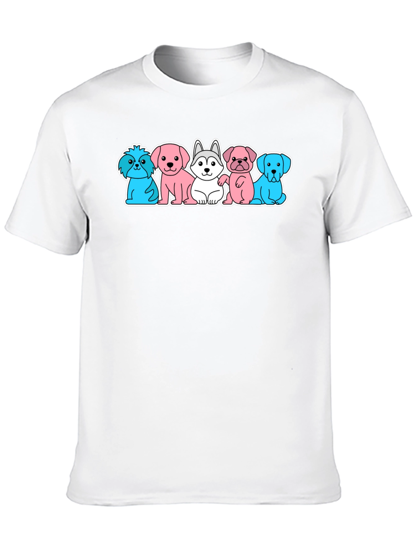 Cute Dog Breed Cartoon T-Shirt