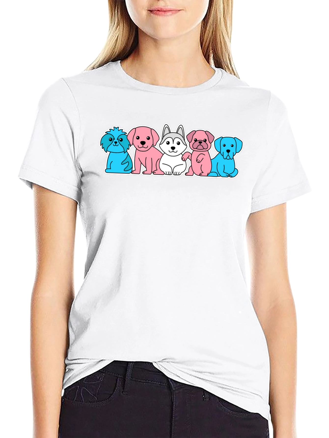 Cute Dog Breed Cartoon T-Shirt