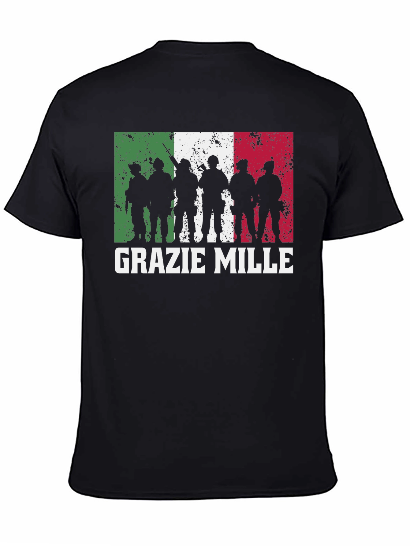 Grazie Mille Italian Flag T-Shirt