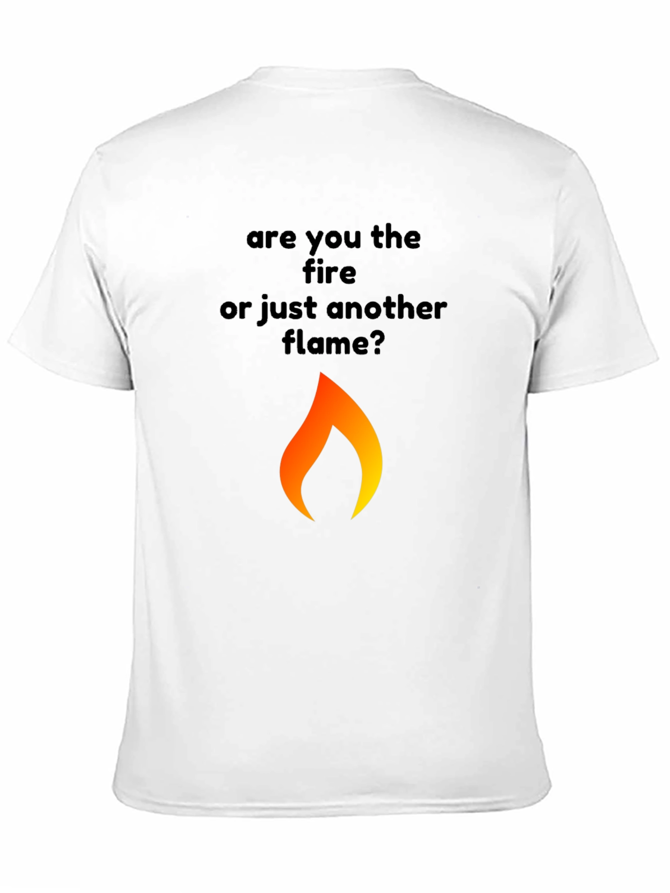 Fire Flame Graphic Black T-Shirt