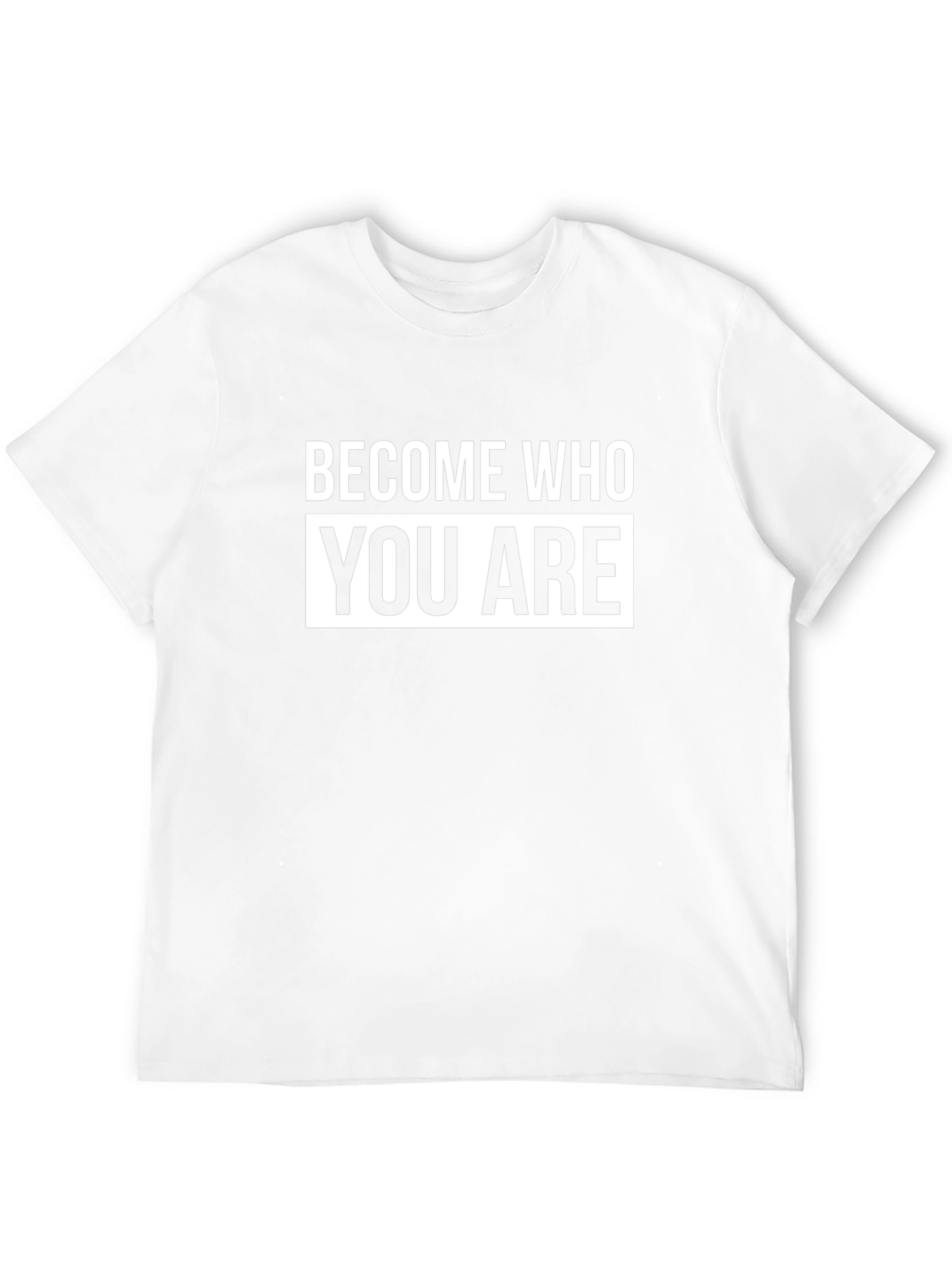 Become Who You Are T-Shirt - Inspirational Black Tee
