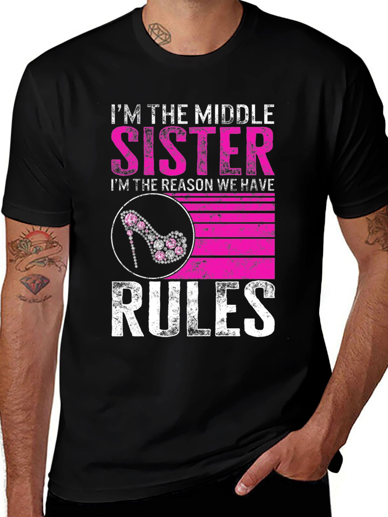 Middle Sister Rules Graphic Tee