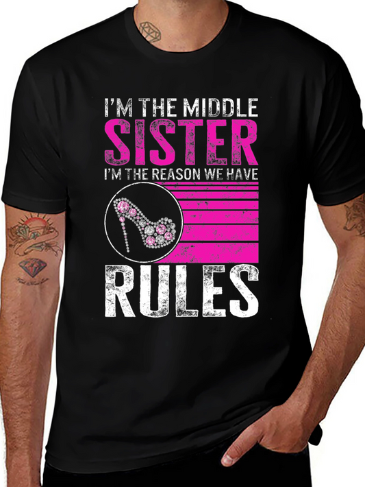 Middle Sister Rules Graphic Tee