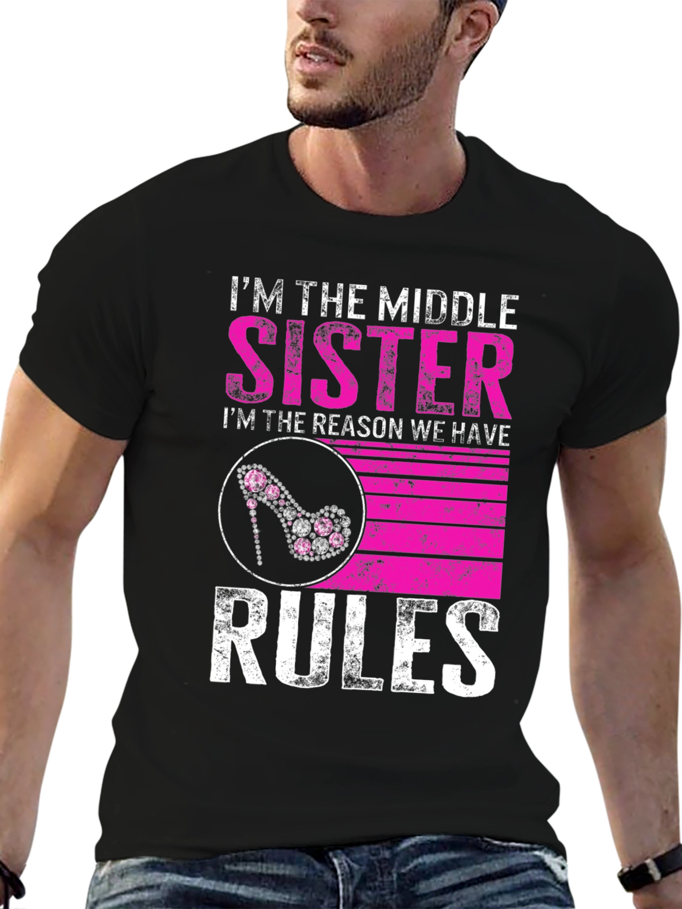 Middle Sister Rules Graphic Tee