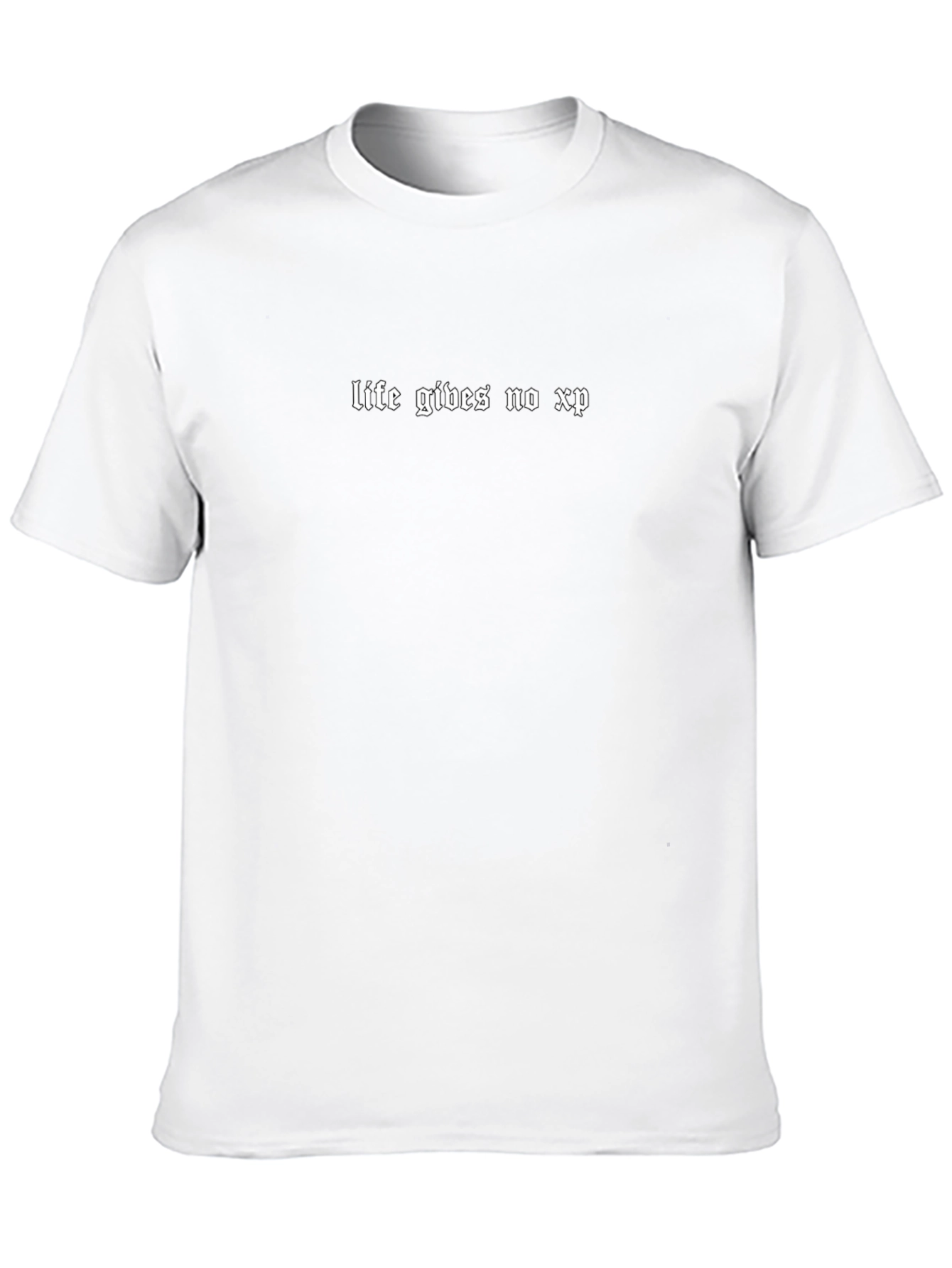 Life Gives No XP Black Graphic Tee