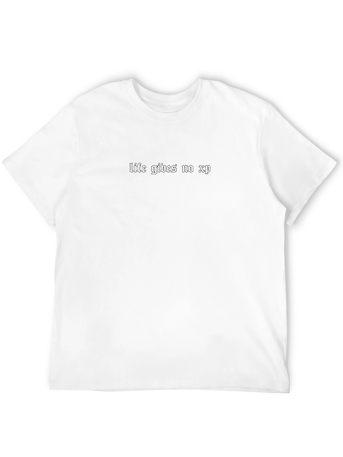 Life Gives No XP Black Graphic Tee