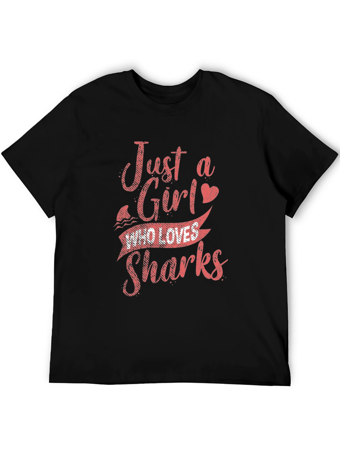 Just a Girl Who Loves Sharks Graphic T-Shirt