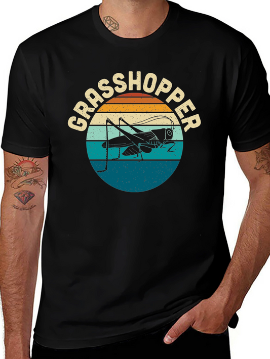 Retro Grasshopper Graphic T-Shirt