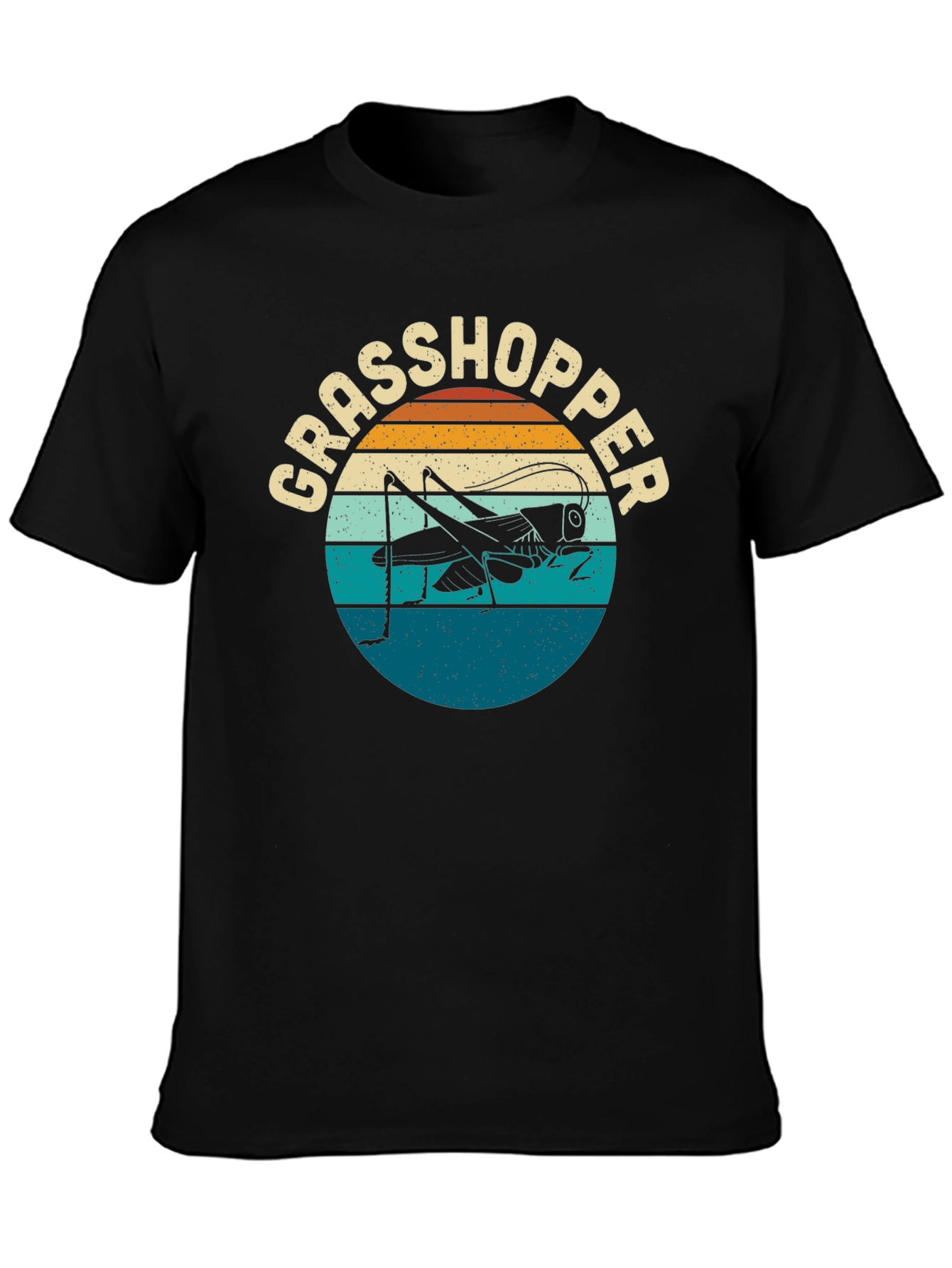 Retro Grasshopper Graphic T-Shirt