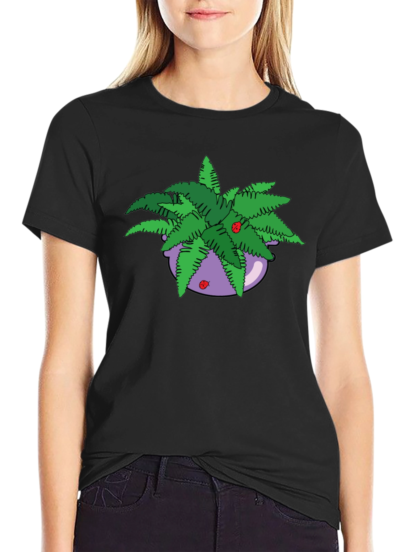Fern in Pot Graphic T-Shirt