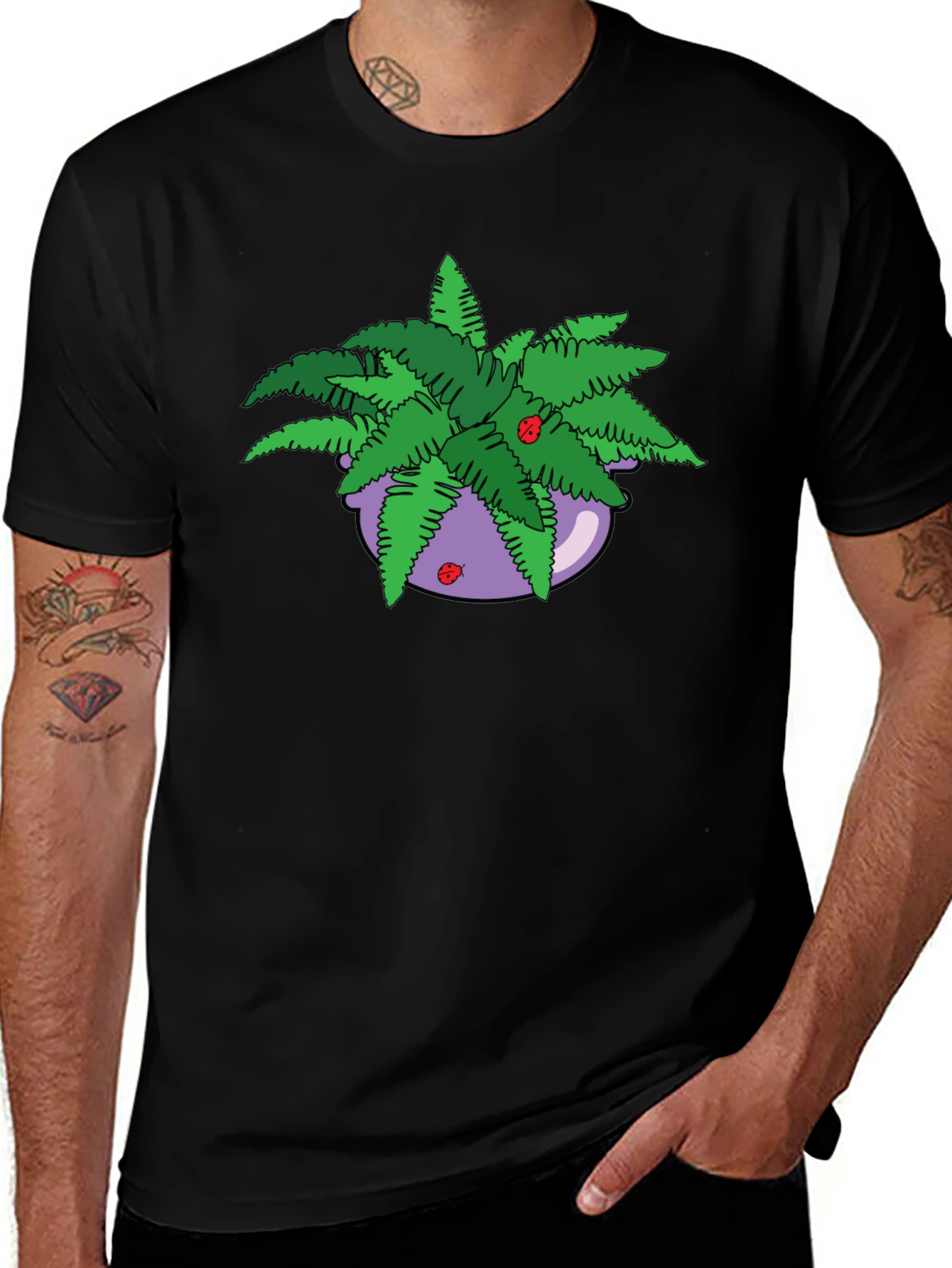 Fern in Pot Graphic T-Shirt