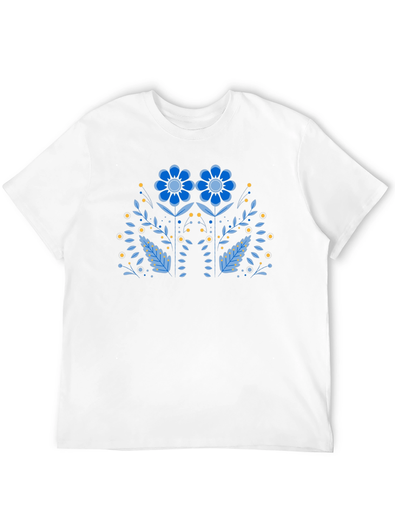Floral Graphic Print Black T-Shirt