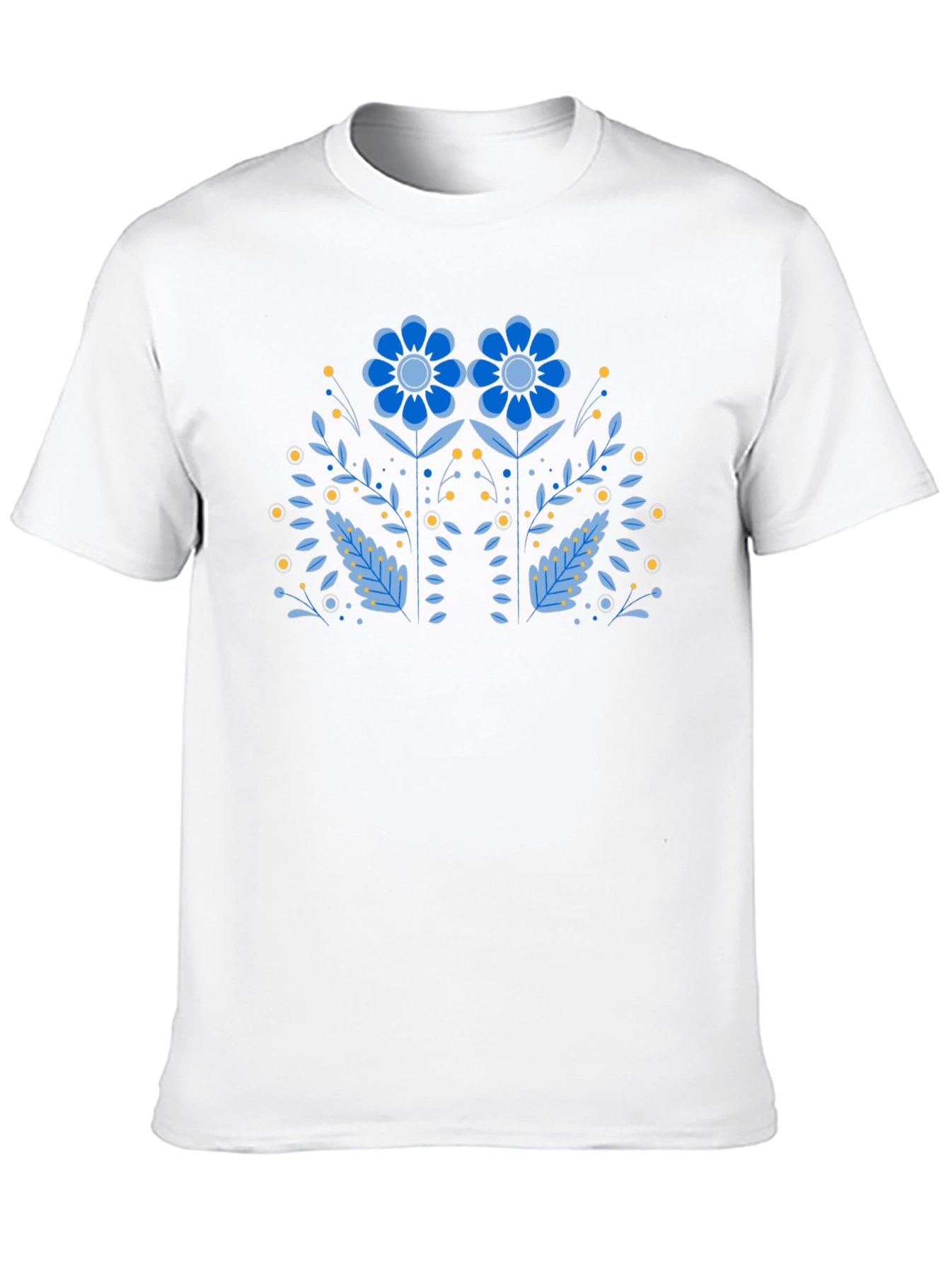 Floral Graphic Print Black T-Shirt