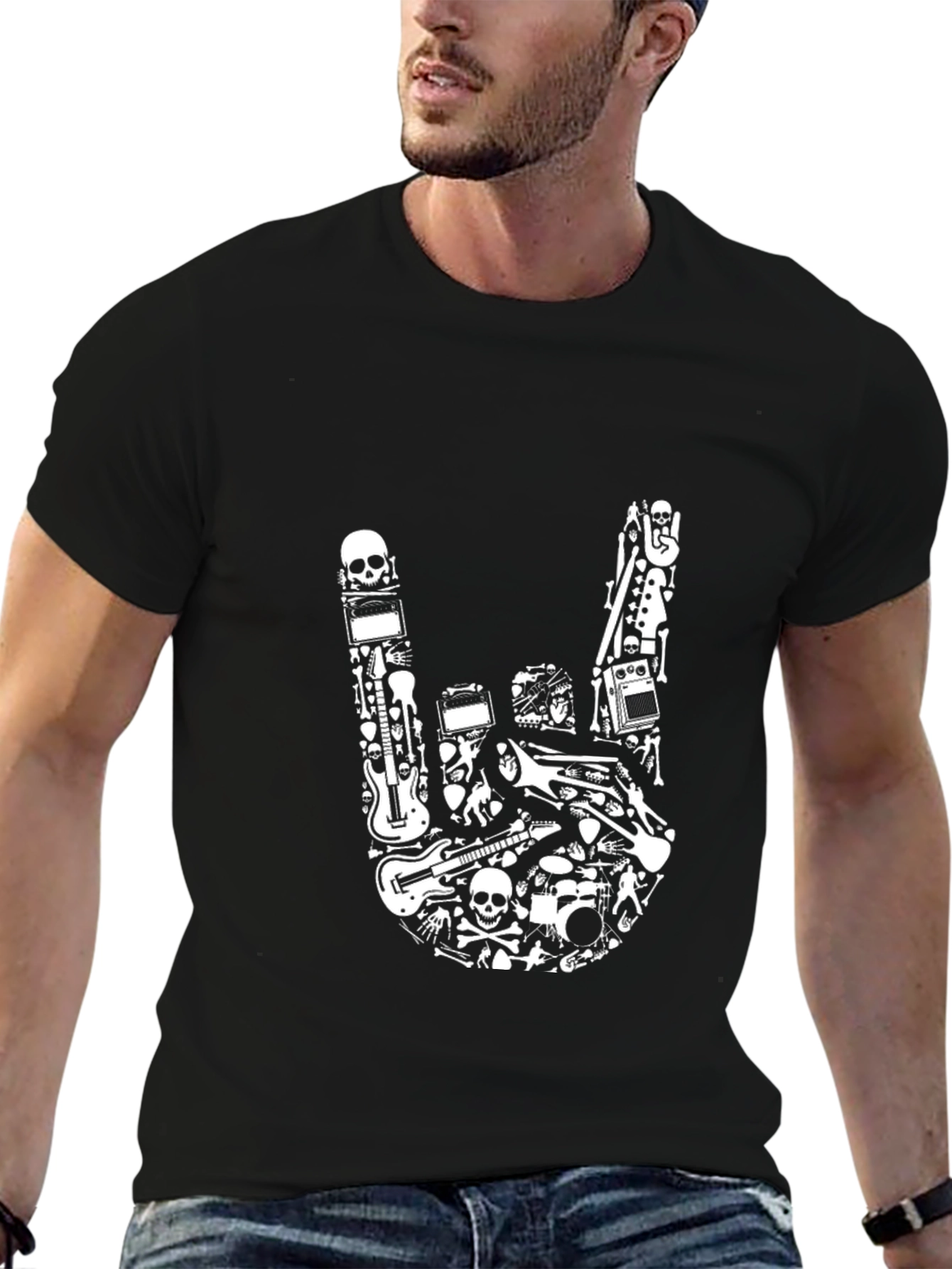 Rock Hand T-Shirt - Music Lover Tee