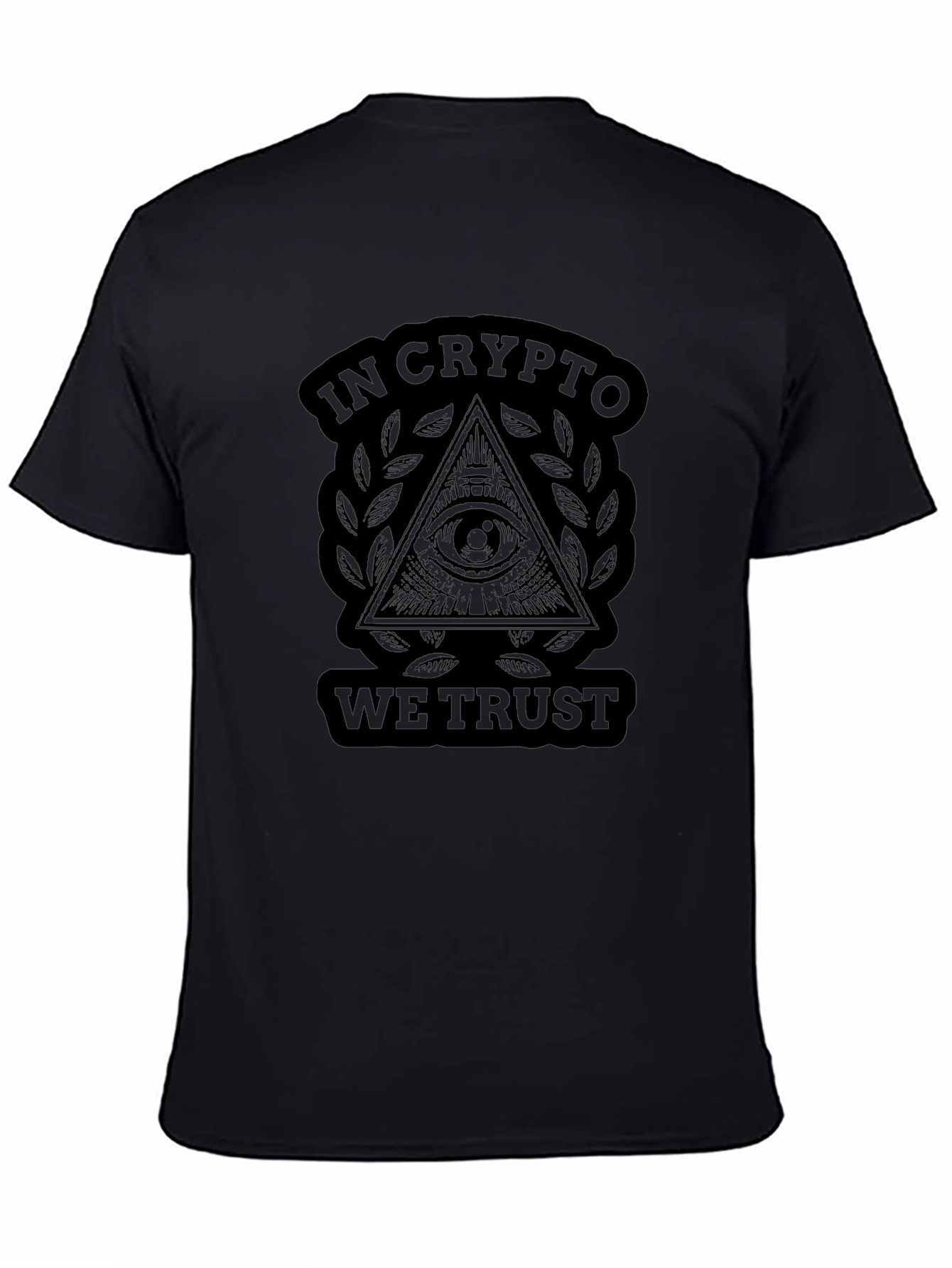 In Crypto We Trust T-Shirt - Black Graphic Tee