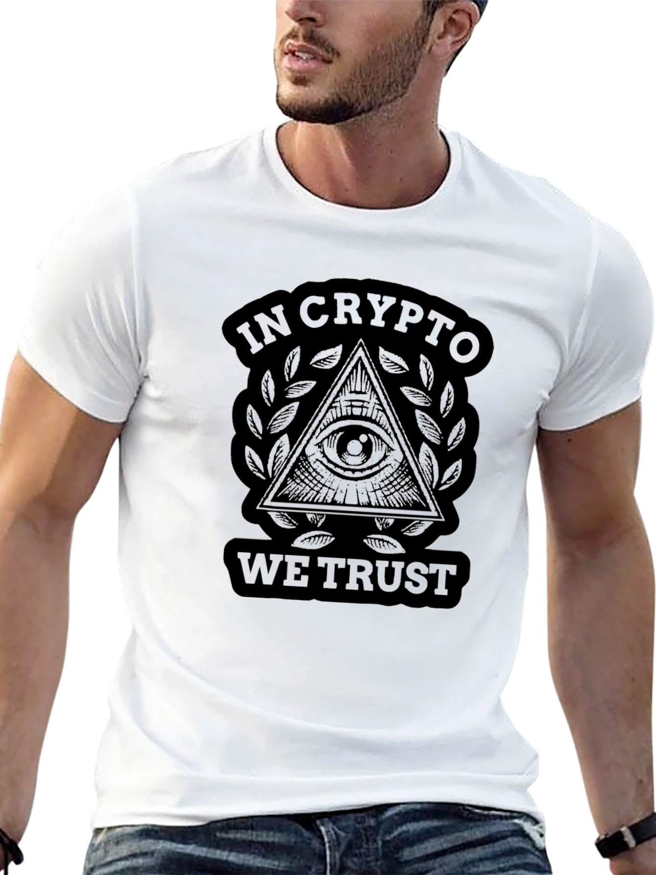 In Crypto We Trust T-Shirt - Black Graphic Tee