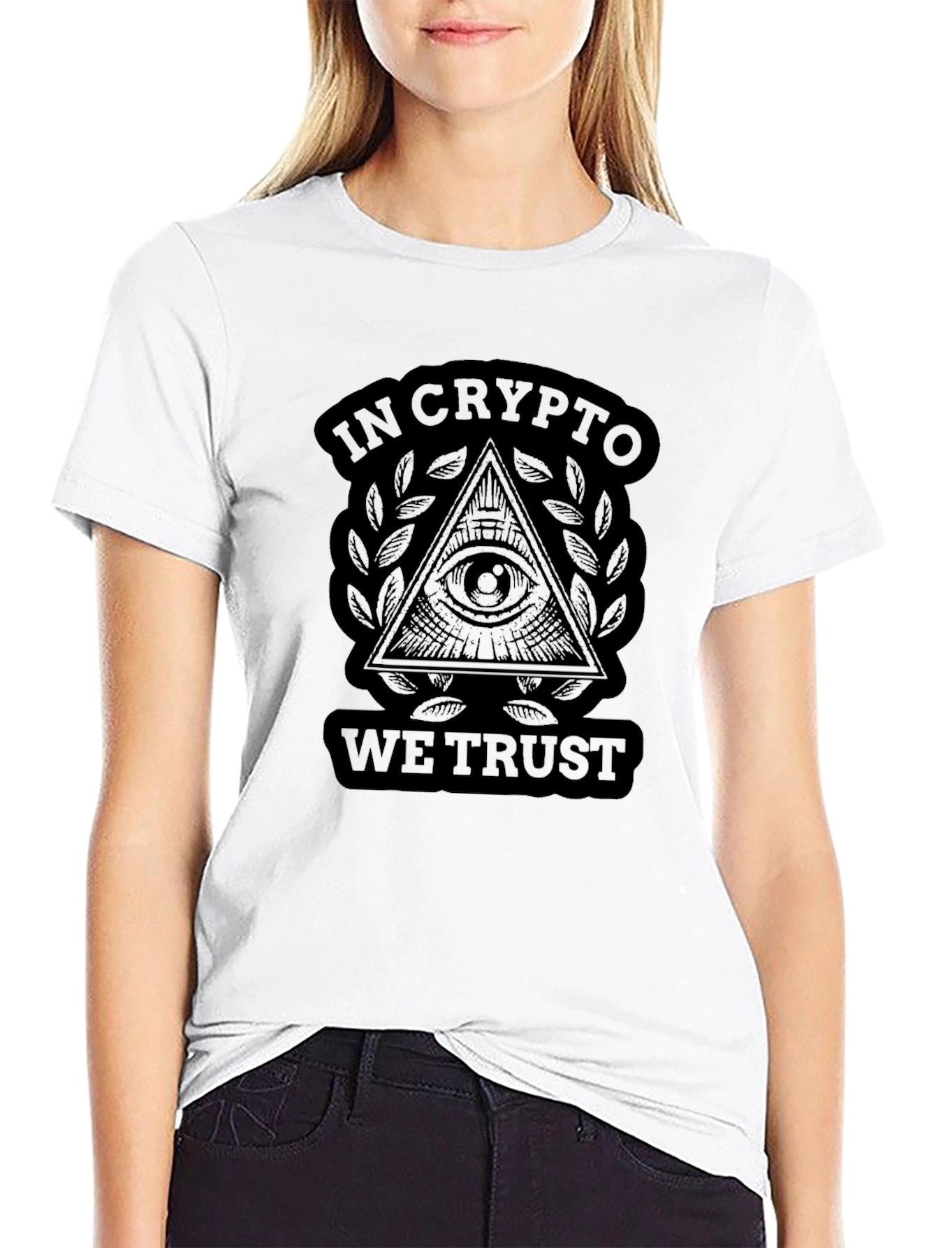 In Crypto We Trust T-Shirt - Black Graphic Tee