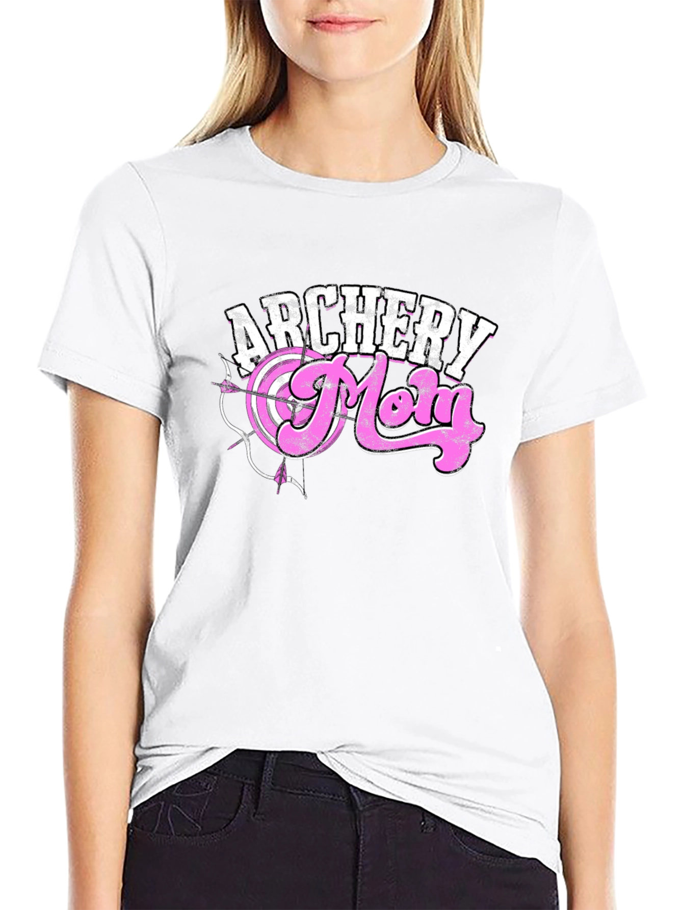 Archery Mom T-Shirt - Graphic Tee for Women