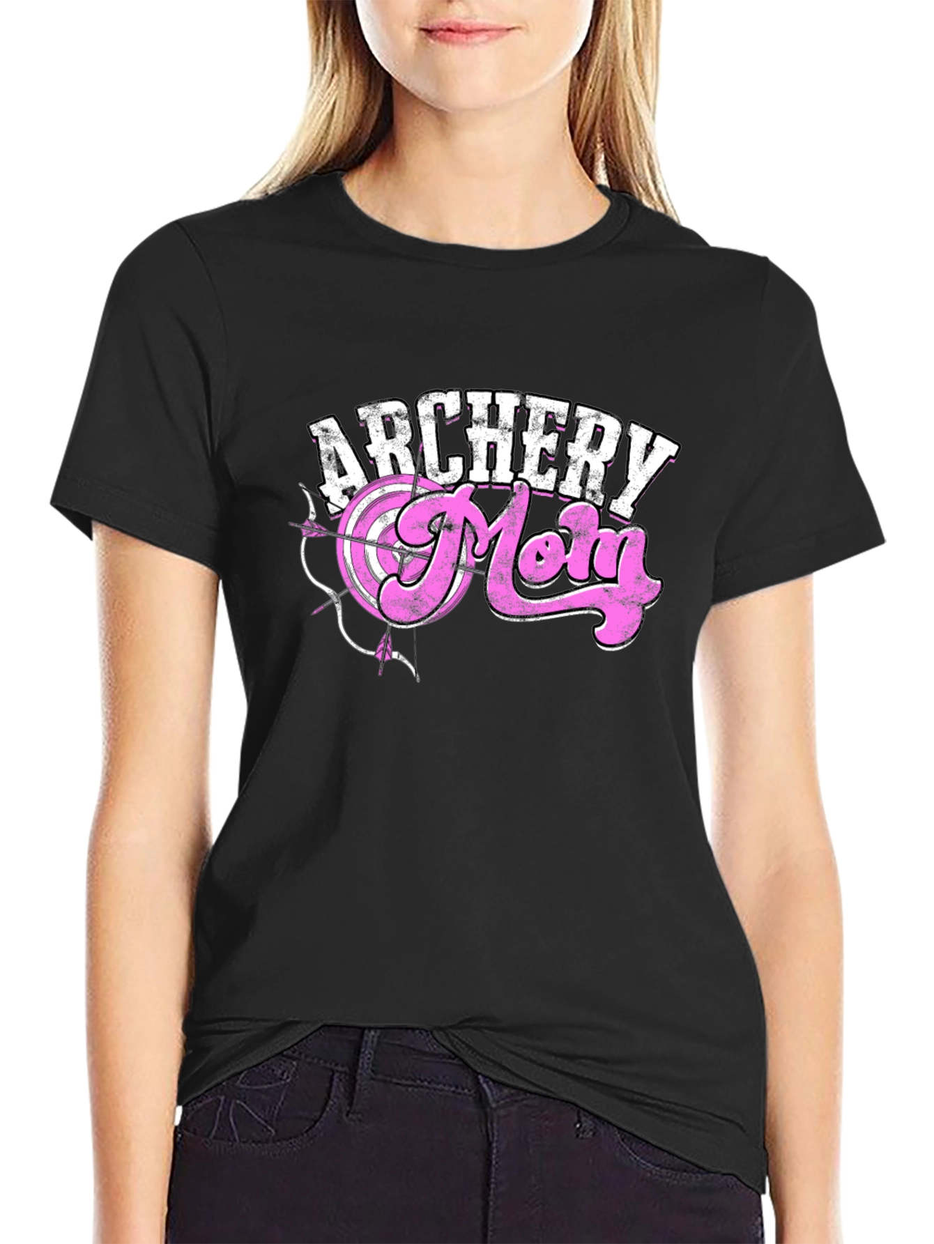Archery Mom T-Shirt - Graphic Tee for Women