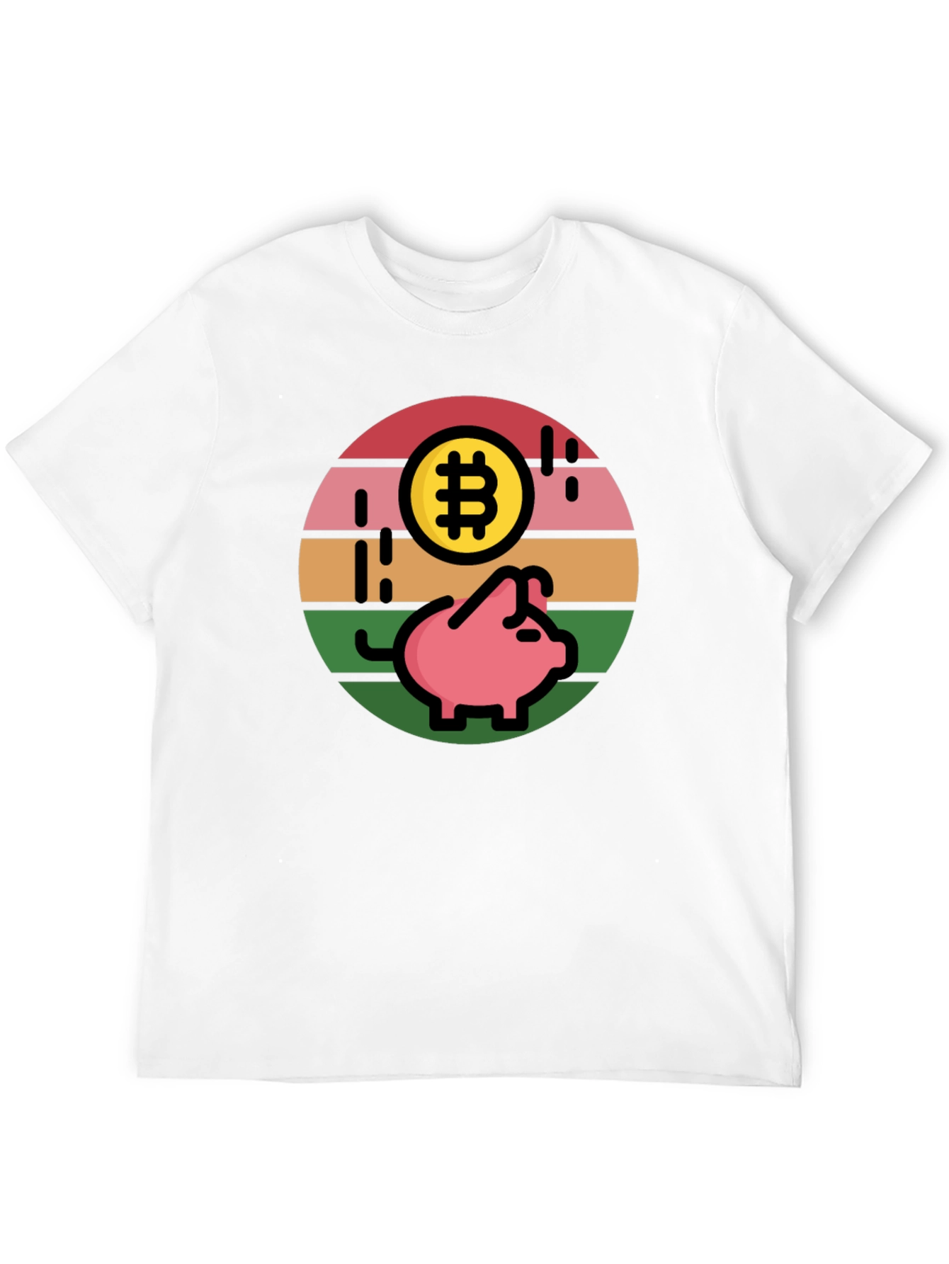Bitcoin Piggy Bank T-Shirt - Crypto Savings Tee