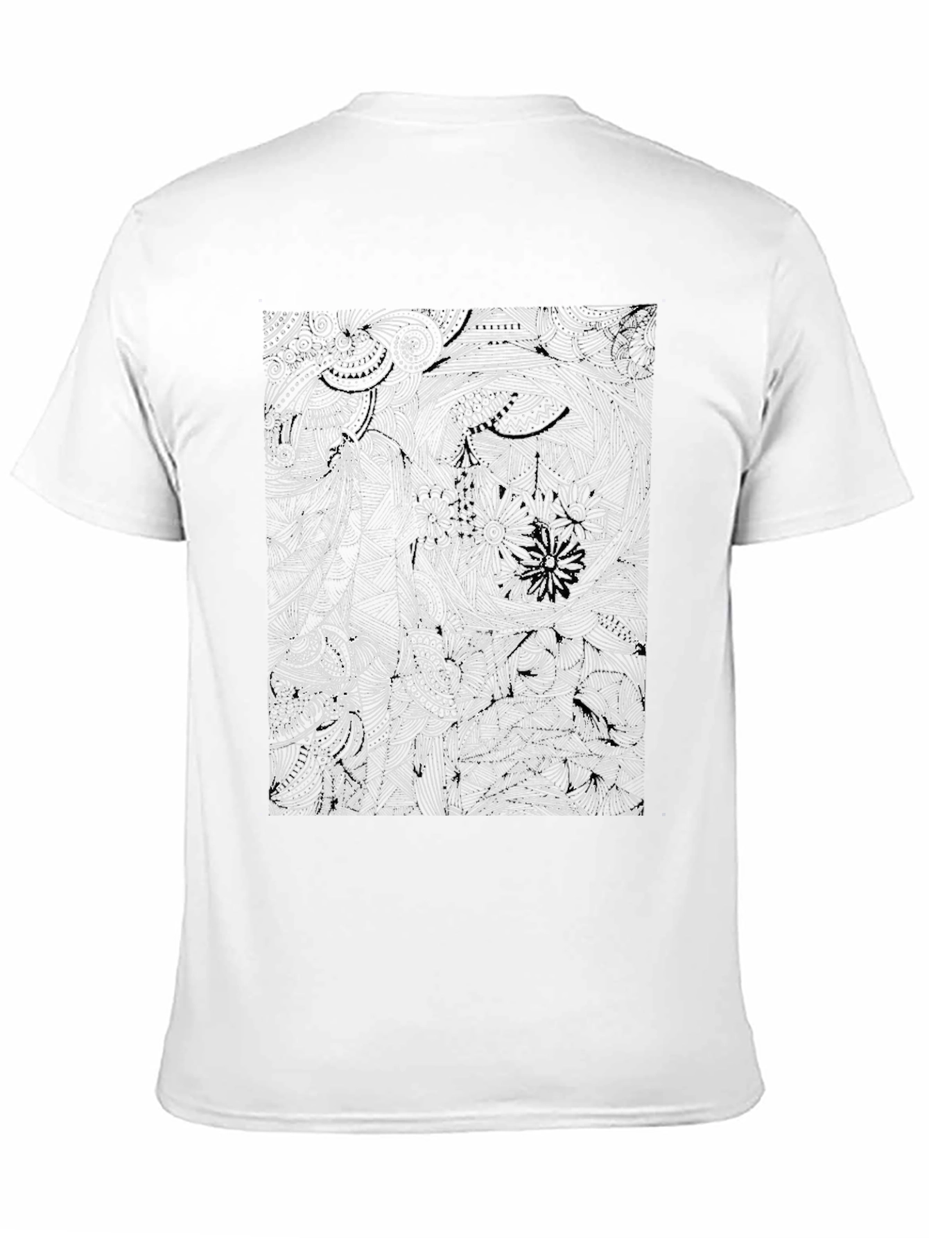 Abstract Graphic Print Crew Neck T-Shirt
