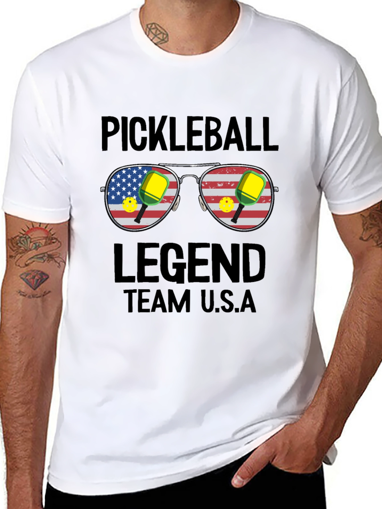 Pickleball Legend Team USA Graphic T-Shirt
