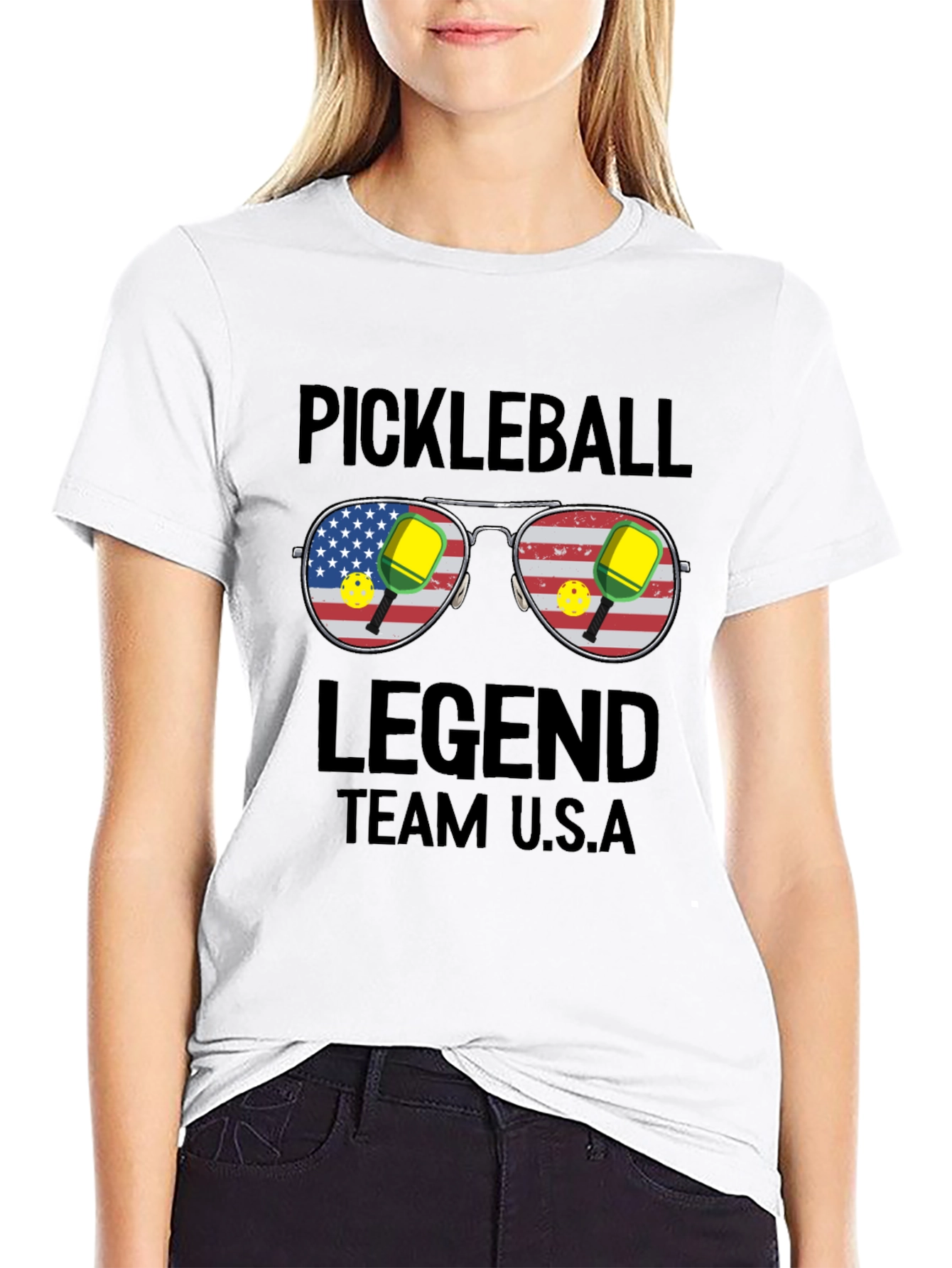 Pickleball Legend Team USA Graphic T-Shirt