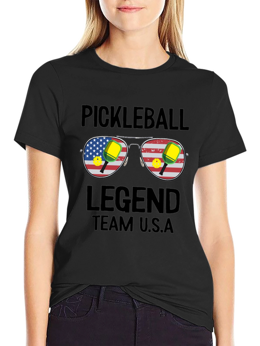 Pickleball Legend Team USA Graphic T-Shirt