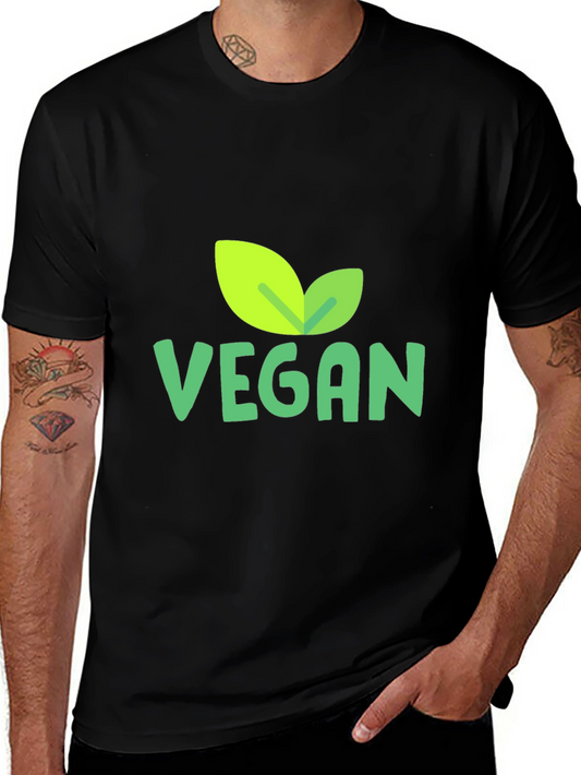 Vegan Leaf Graphic T-Shirt