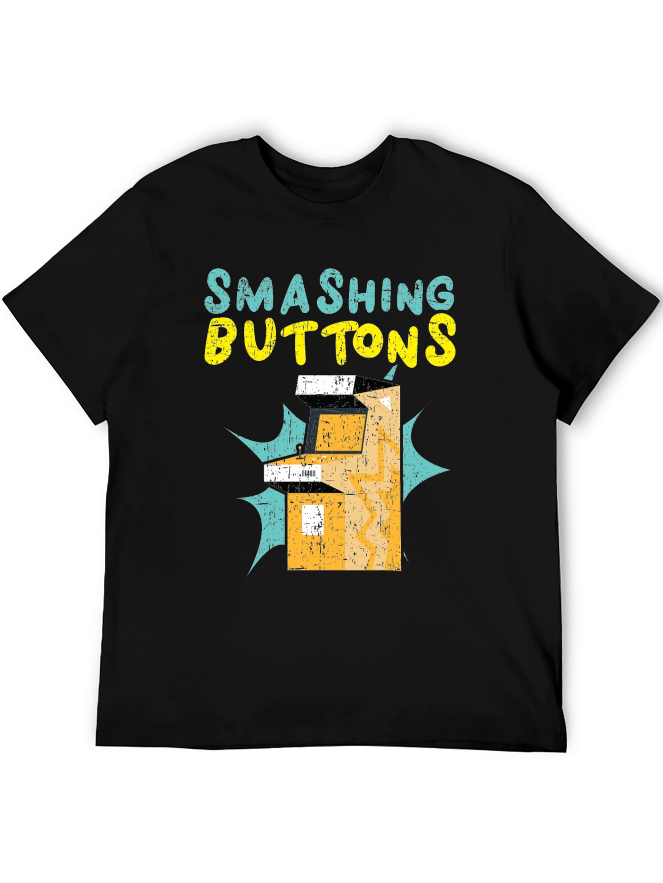 Smashing Buttons Graphic Tee - Retro Gamer T-Shirt