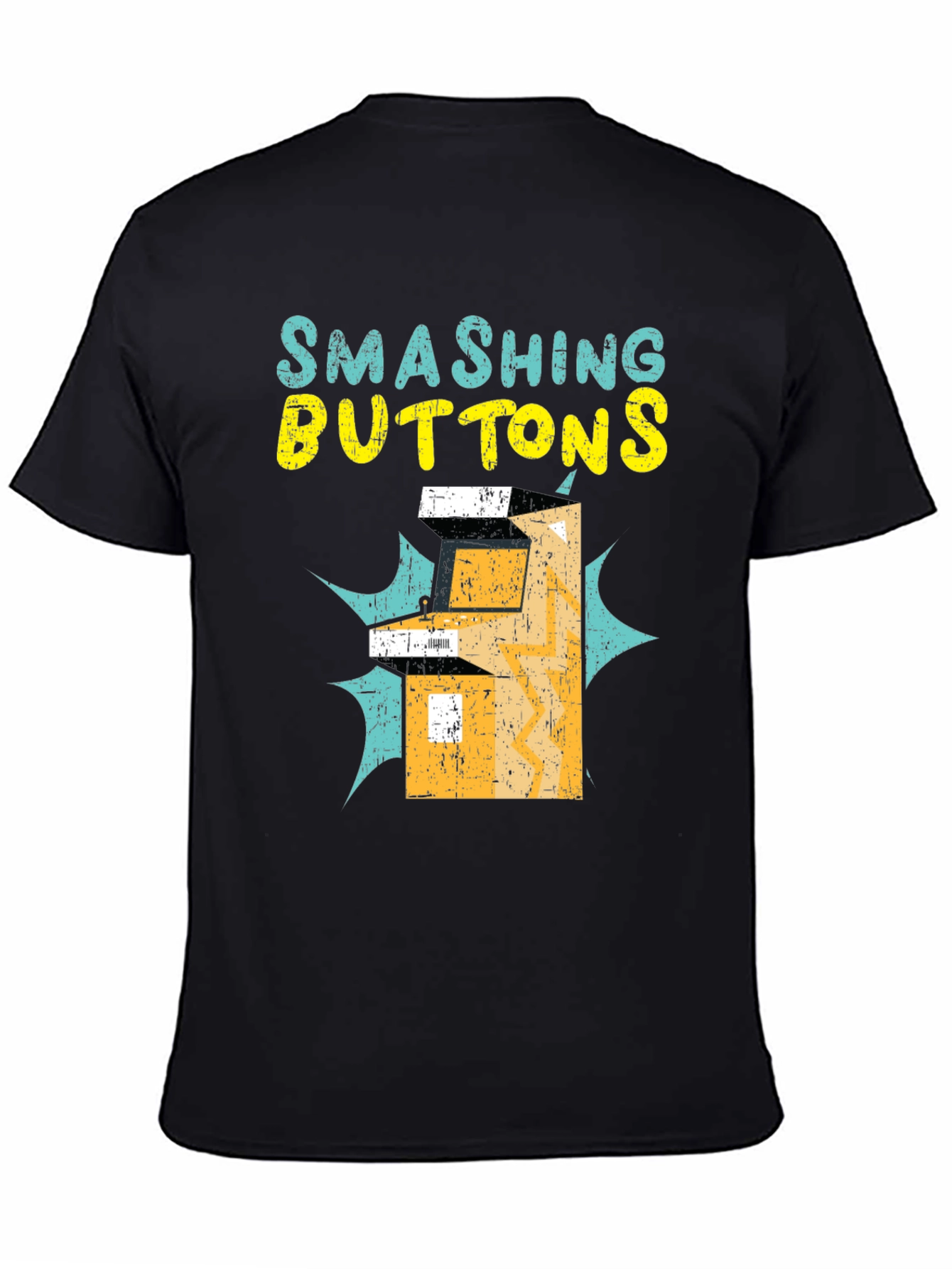 Smashing Buttons Graphic Tee - Retro Gamer T-Shirt