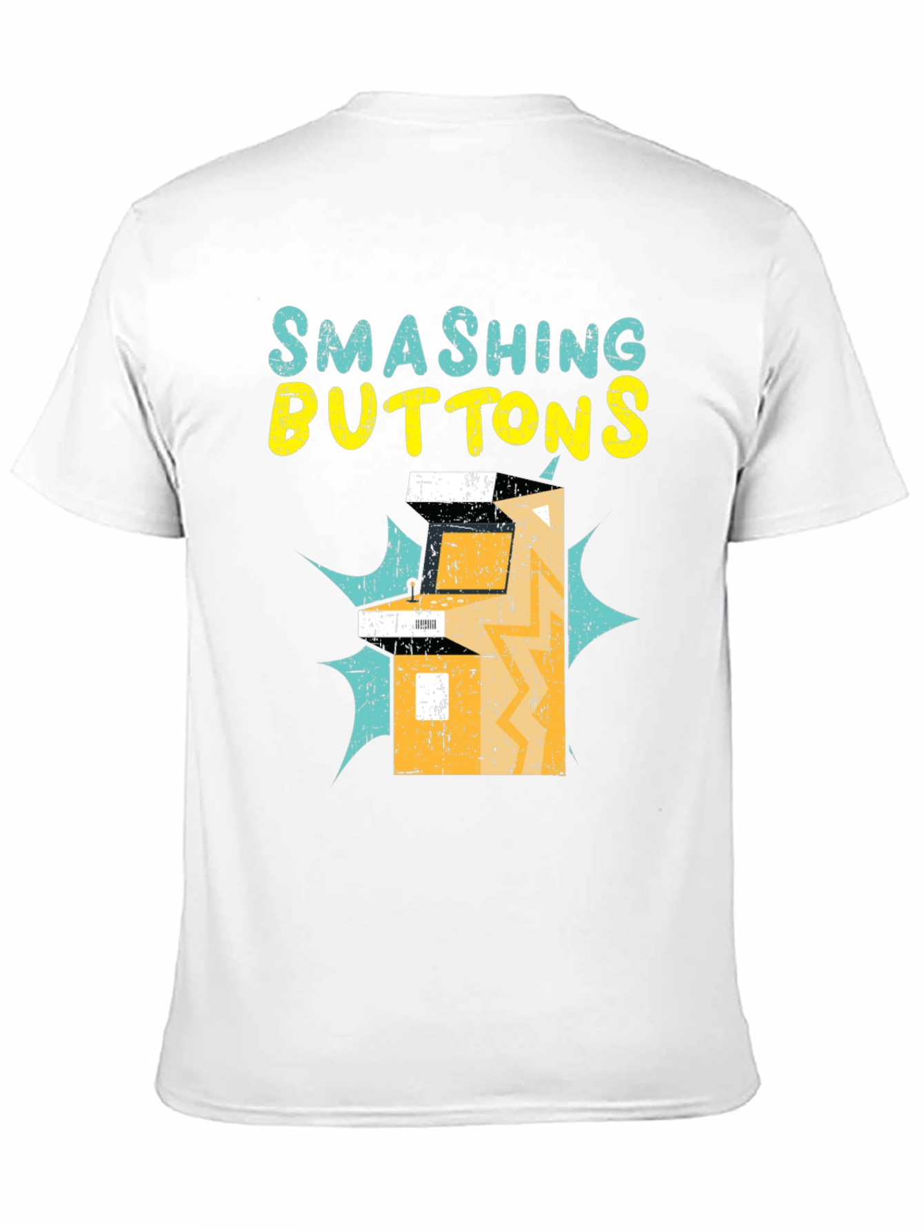 Smashing Buttons Graphic Tee - Retro Gamer T-Shirt