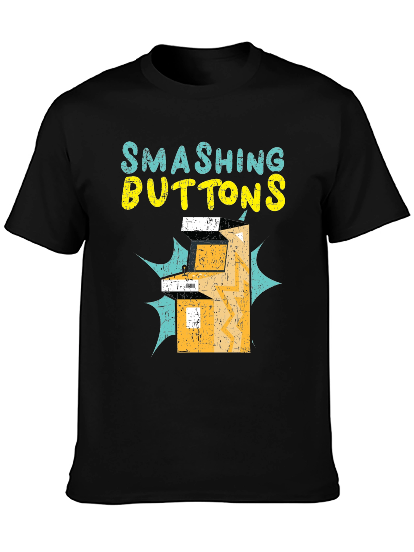 Smashing Buttons Graphic Tee - Retro Gamer T-Shirt