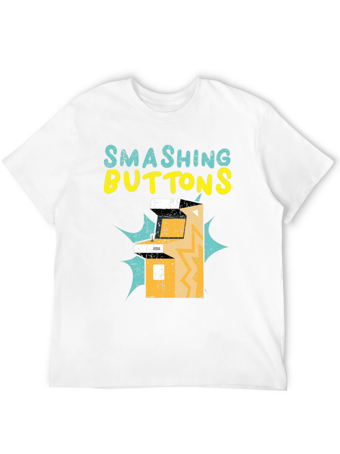 Smashing Buttons Graphic Tee - Retro Gamer T-Shirt