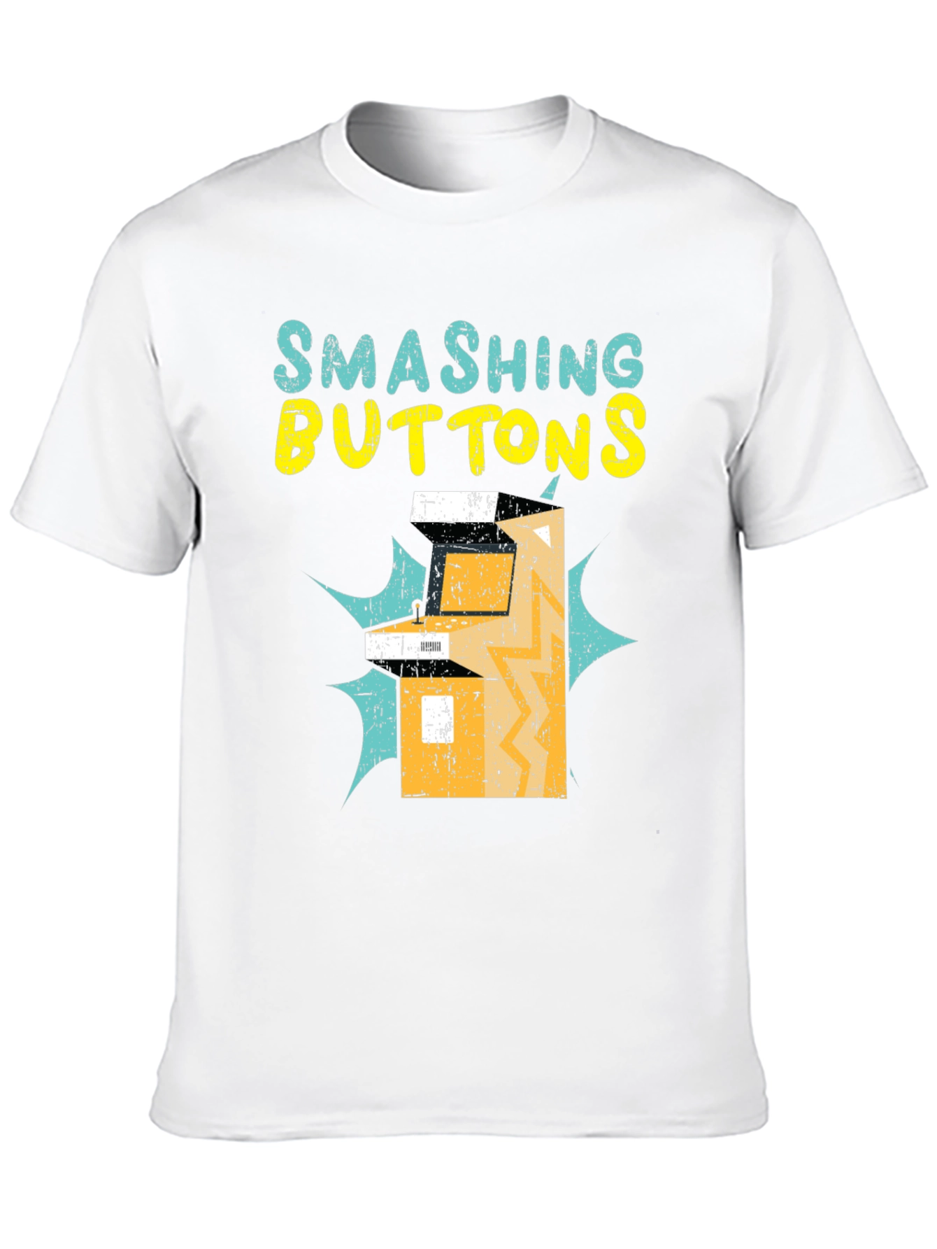 Smashing Buttons Graphic Tee - Retro Gamer T-Shirt