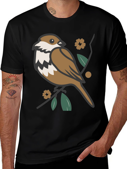 Bird & Branch Graphic T-Shirt - Casual Style
