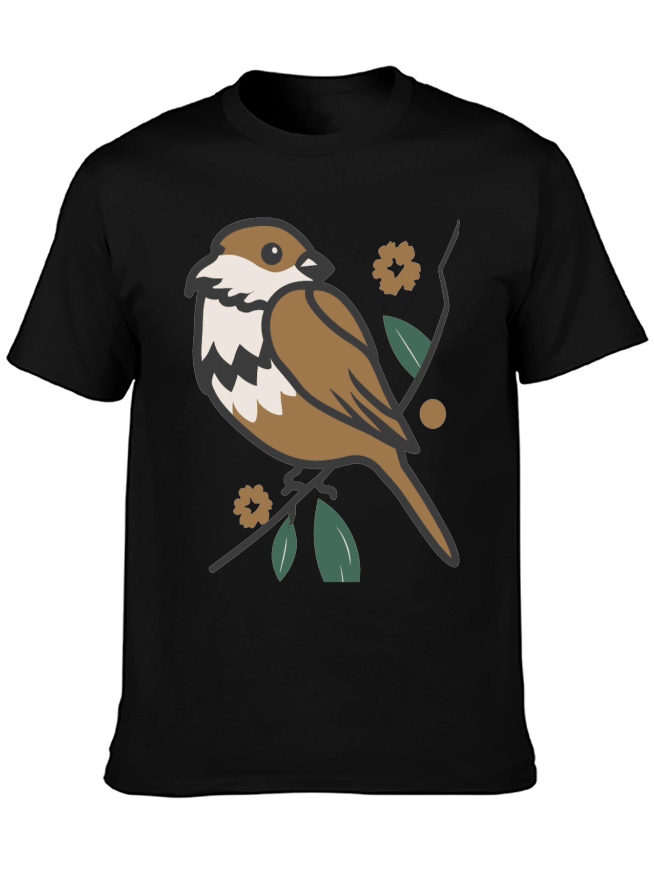 Bird & Branch Graphic T-Shirt - Casual Style