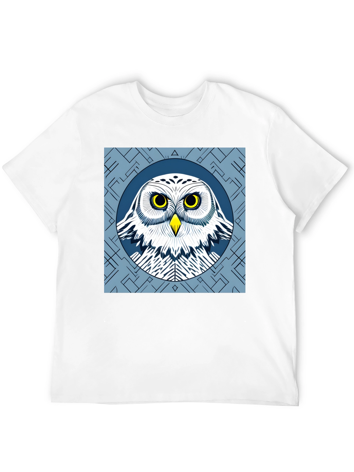 Owl Graphic Tee - Stylish Mens Black T-Shirt