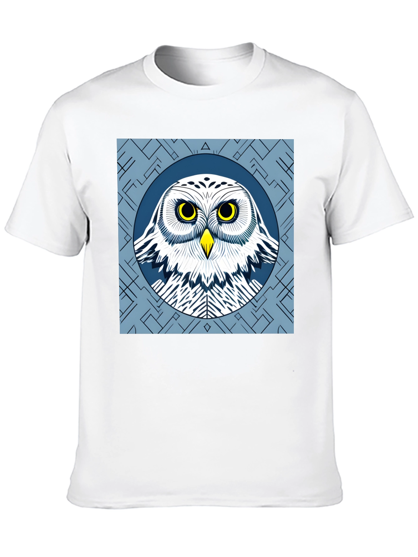 Owl Graphic Tee - Stylish Mens Black T-Shirt