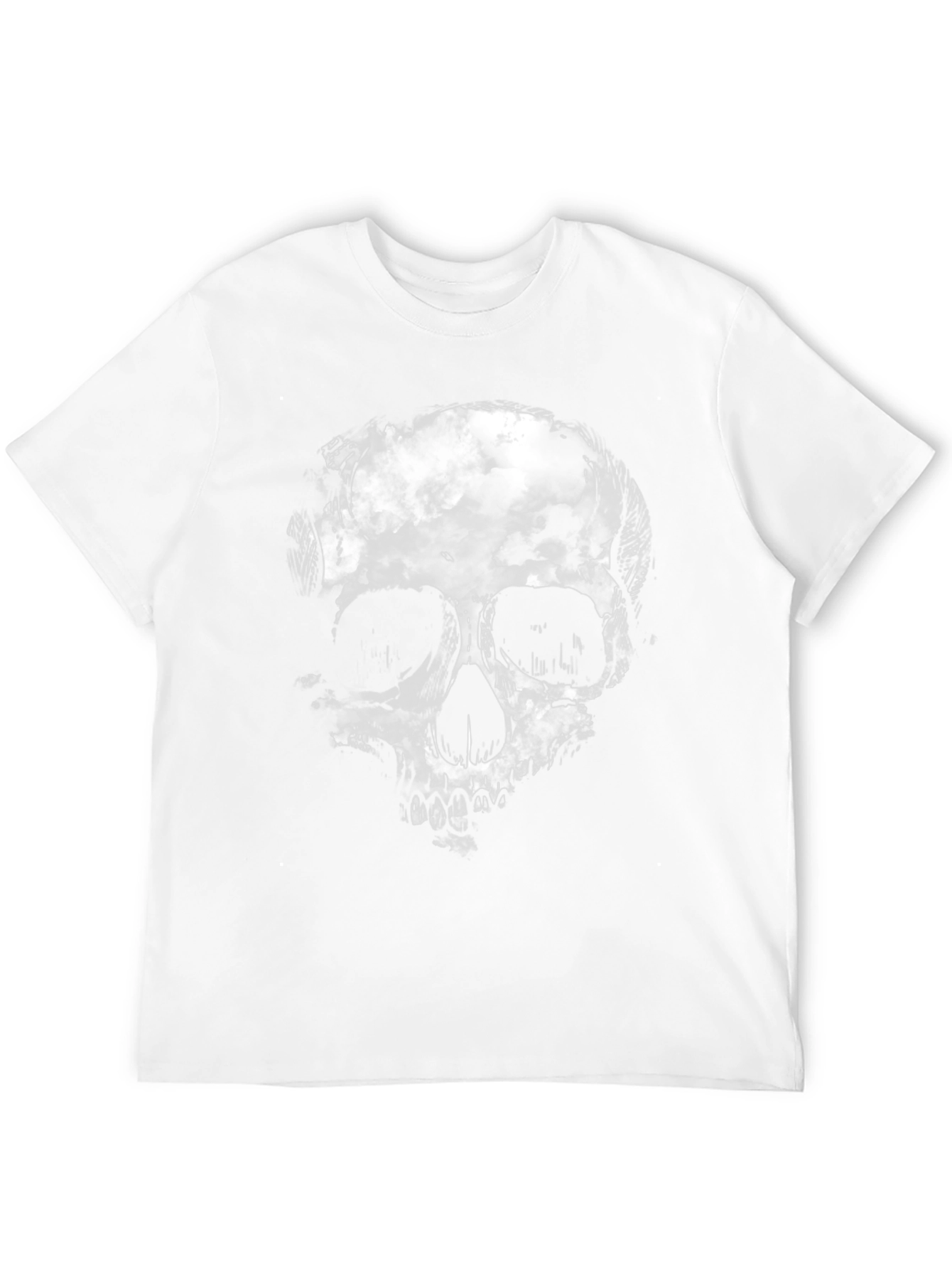 Skull Cloud Graphic Tee - Mens Black T-Shirt