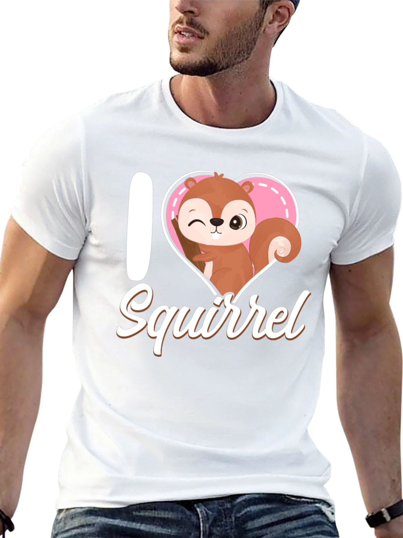 I Love Squirrel Graphic T-Shirt