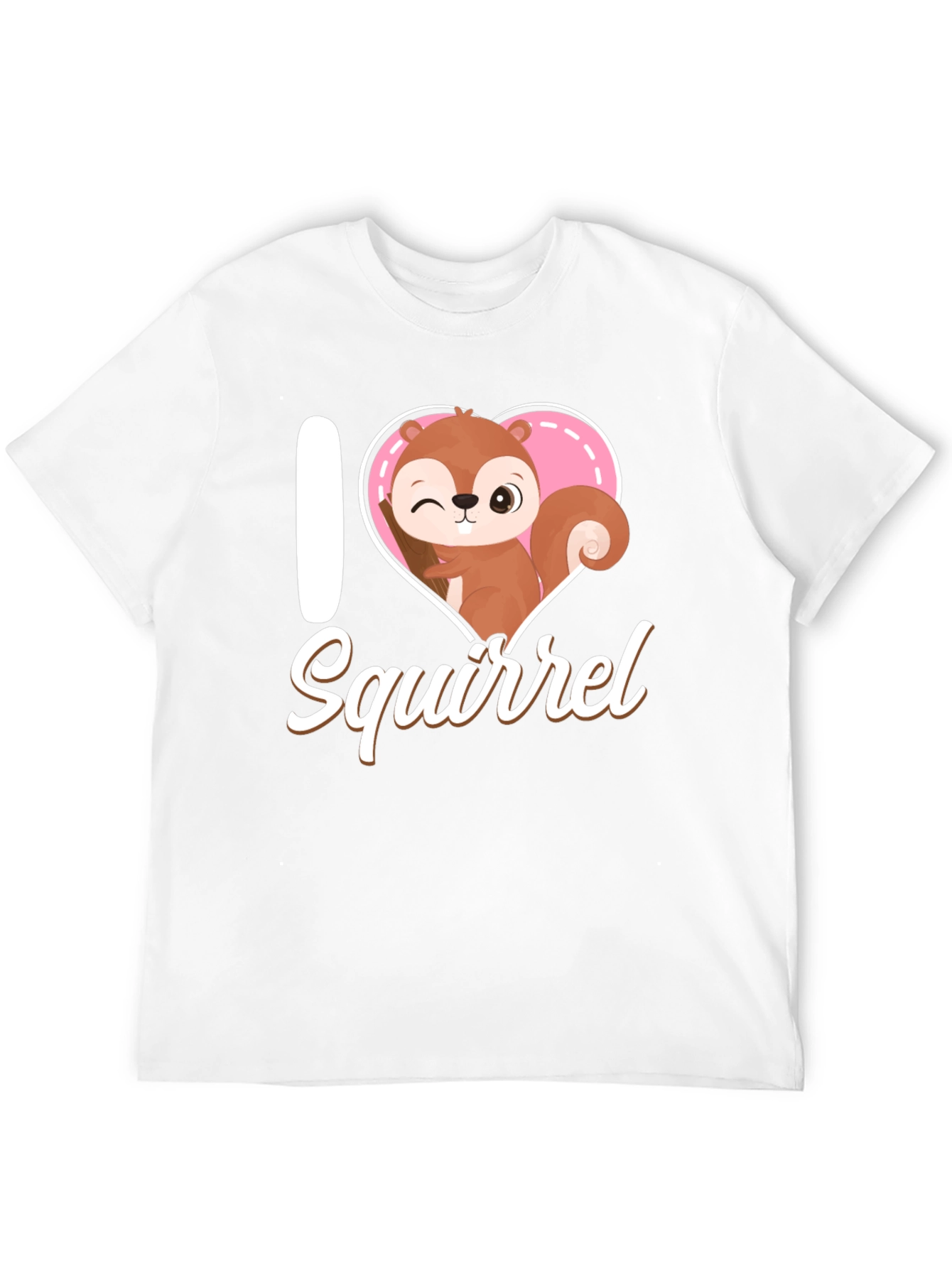 I Love Squirrel Graphic T-Shirt