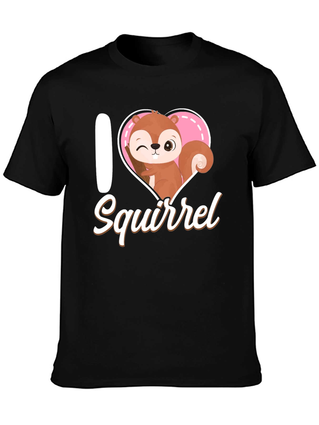 I Love Squirrel Graphic T-Shirt