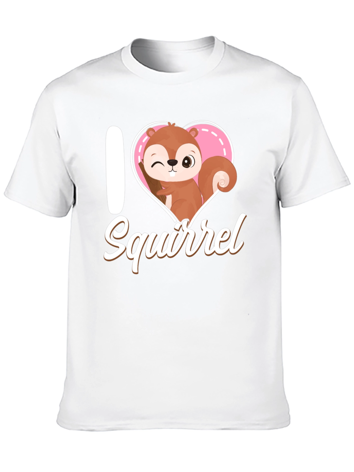 I Love Squirrel Graphic T-Shirt