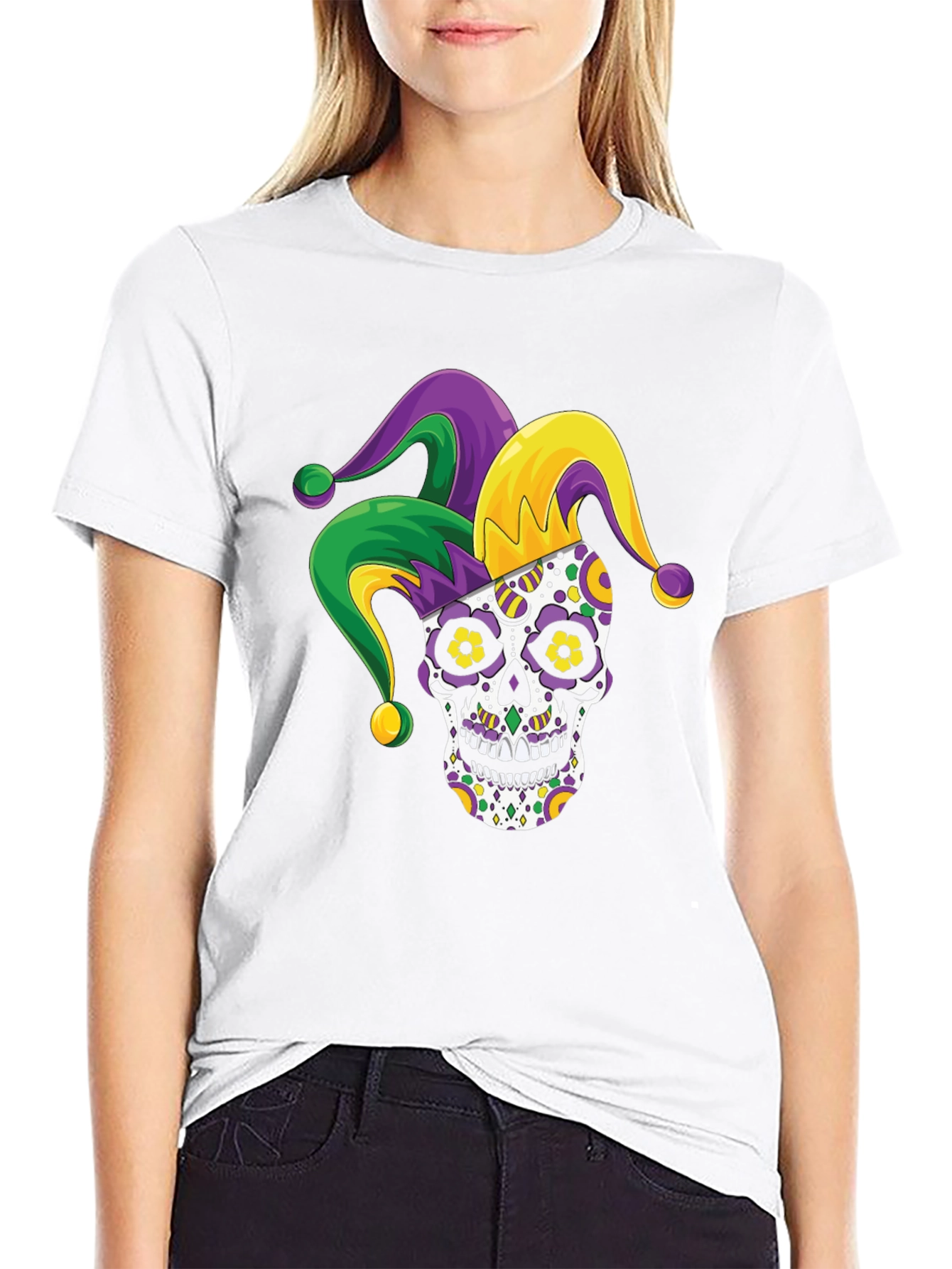 Mardi Gras Sugar Skull T-Shirt