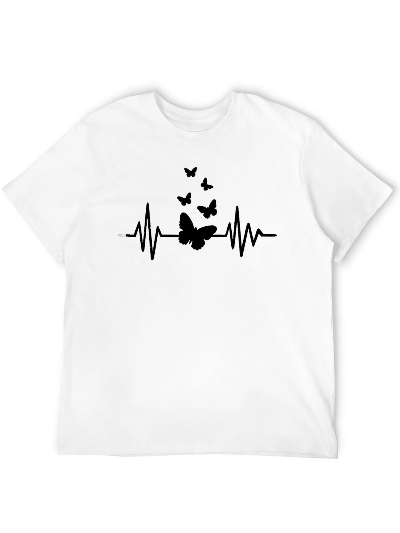 Butterfly Heartbeat T-Shirt - Stylish Graphic Tee